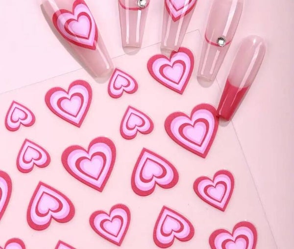 Nailart stickers hartjes 007