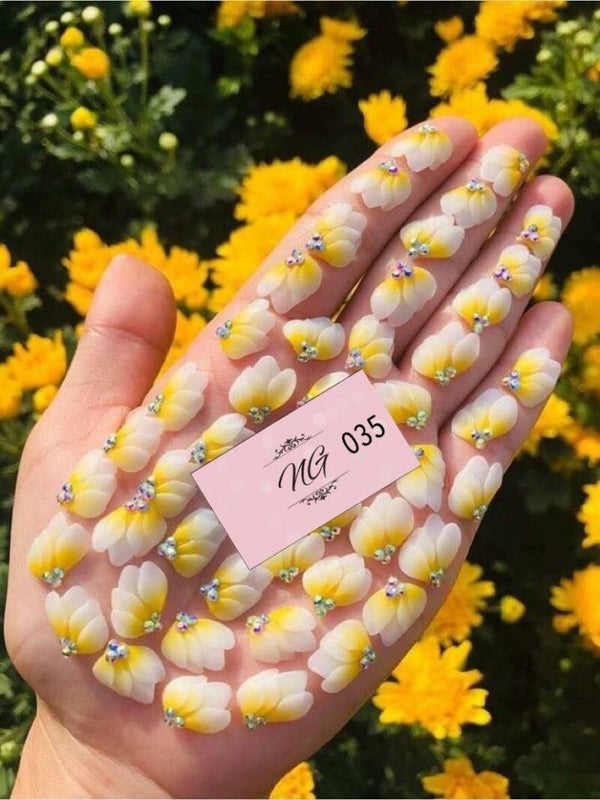 3D acryl handgemaakt bloemen 035 - per stuk