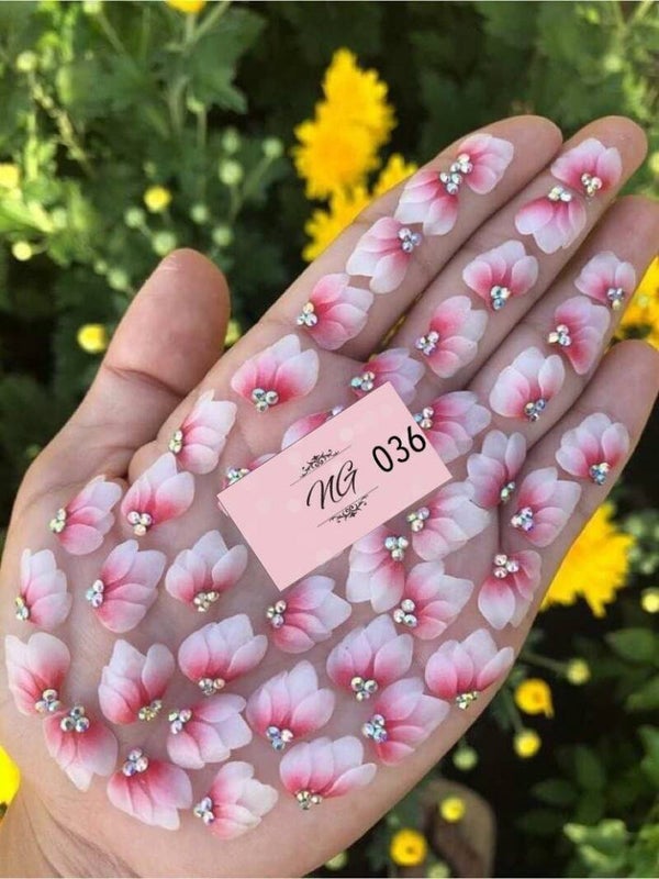 3D acryl handgemaakt bloemen 036 - per stuk