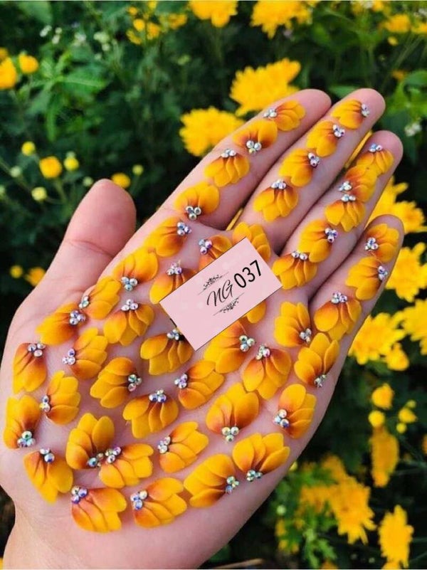 3D acryl handgemaakt bloemen 037 - per stuk