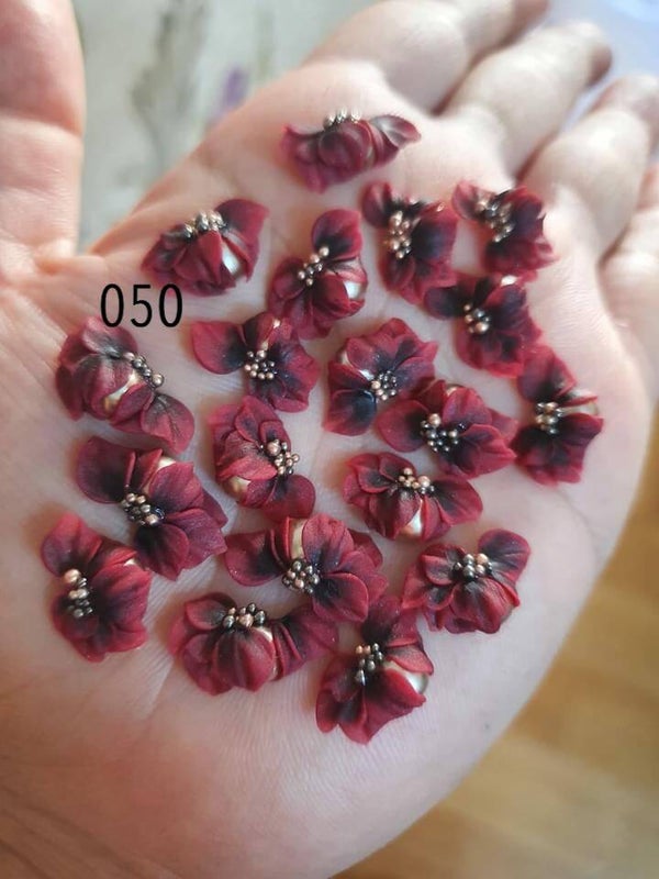 3D acryl handgemaakt bloemen 050 - per stuk