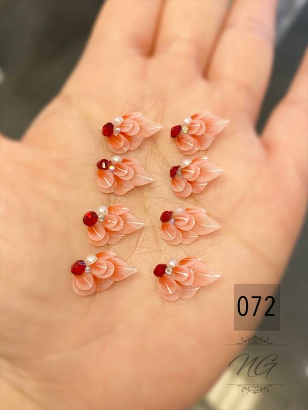 3D acryl handgemaakt bloemen 072 - per stuk