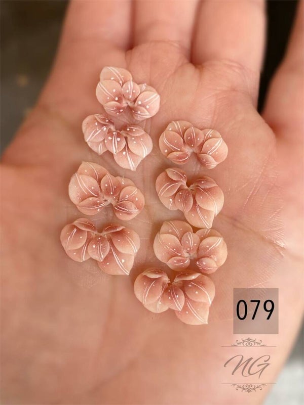 3D acryl handgemaakt bloemen 079 - per stuk