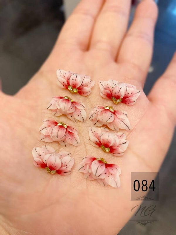3D acryl handgemaakt bloemen 084 - per stuk