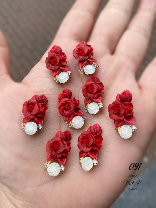 3D acryl handgemaakt bloemen 091 - per stuk