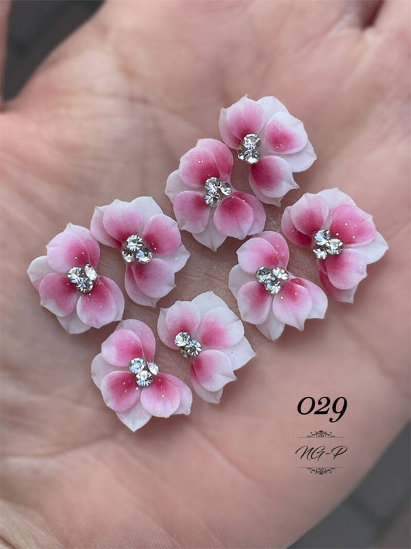 3D acryl handgemaakt bloemen 029 - per stuk