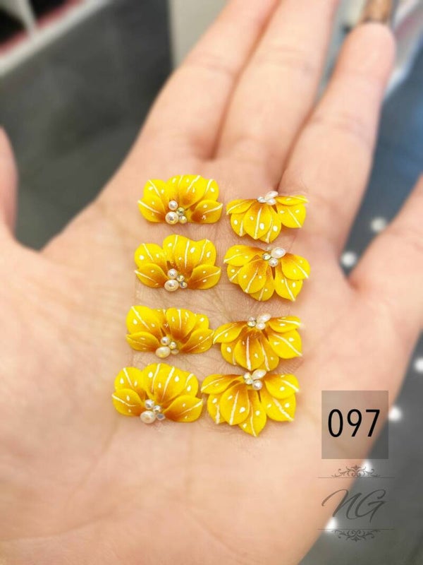 3D acryl handgemaakt bloemen 097 - per stuk (beperkt voorraad)