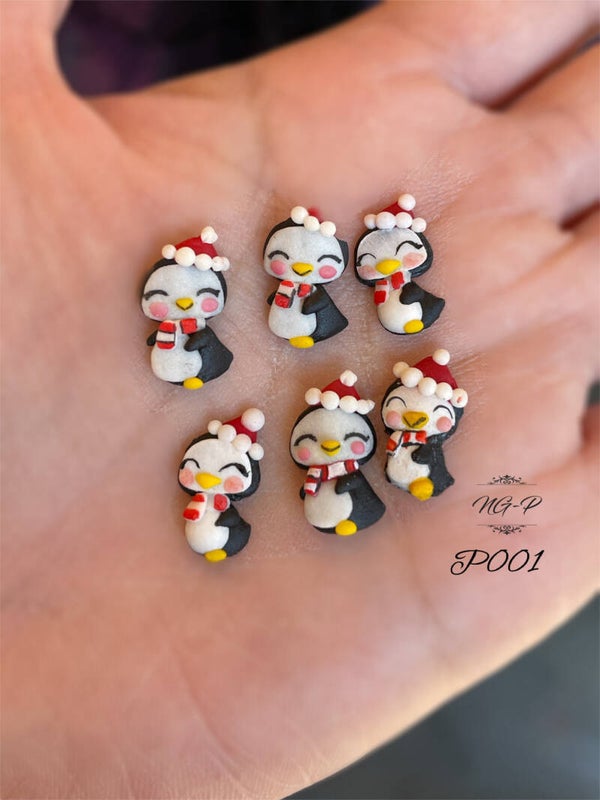 Kerstmis 3d acryl handgemaakte pinguin P001