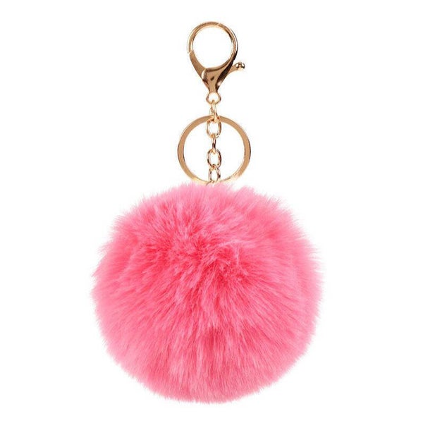 Sleutel hanger fluffy bal - prijs per 40 stuks