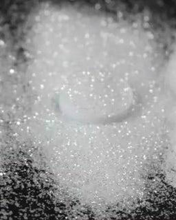 Nailart glitters 011 zilver wit 0,2 mm