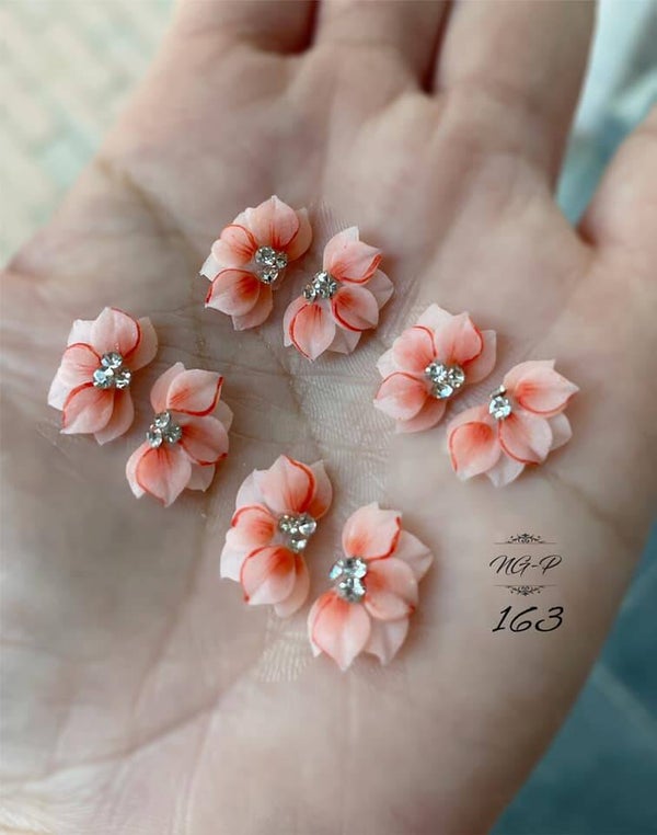 3D acryl handgemaakte bloemen 163 - per stuk