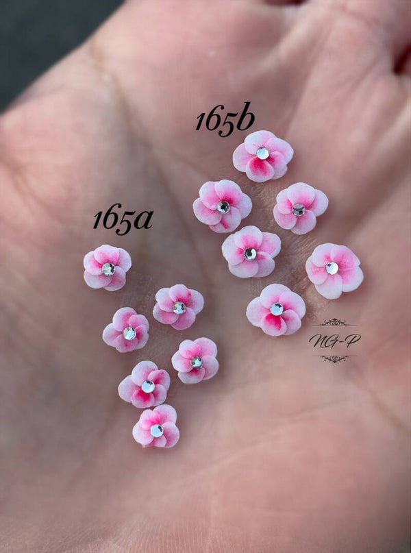 3D acryl handgemaakt bloemen 165ab -per 12 stuks