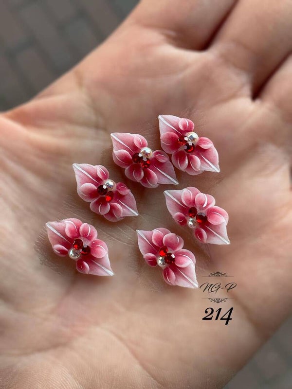 3D acryl handgemaakt bloemen 214 - per stuk