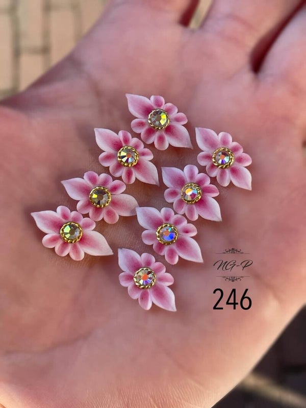 3D acryl handgemaakt bloemen 246 - per stuk