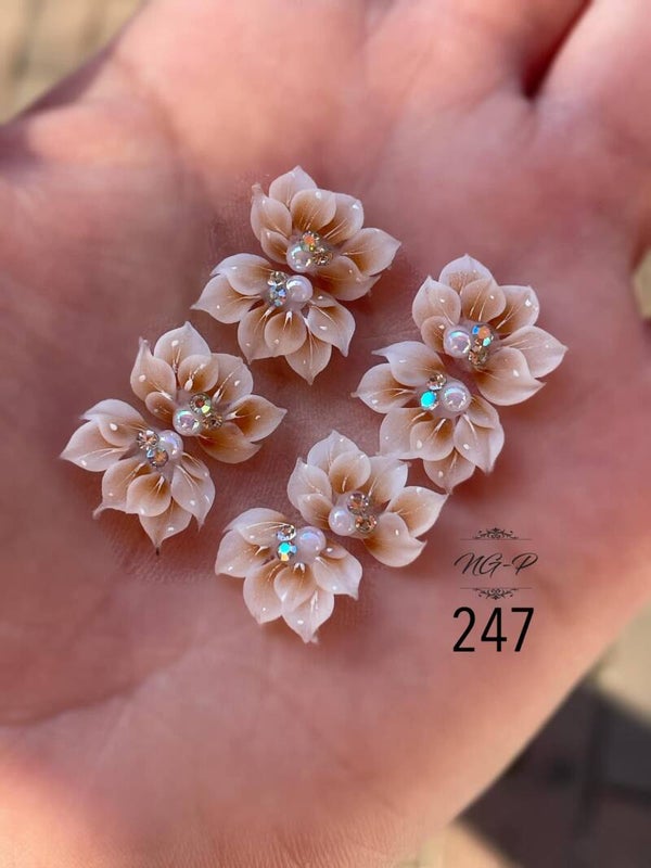 3D acryl handgemaakt bloemen 247 - per stuk