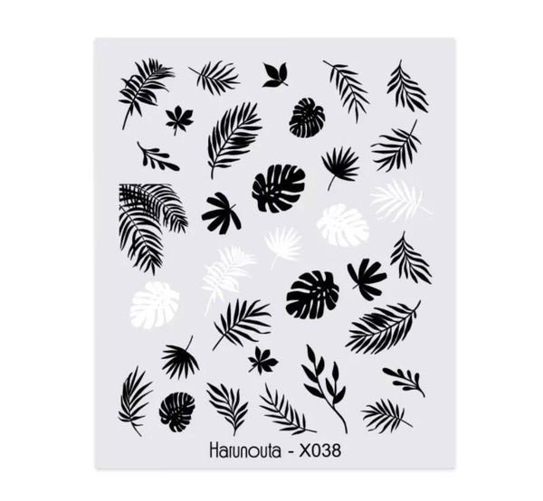 Water decal stickers bloemen 004