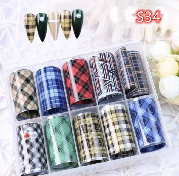 Transfer folie's box print 006 GRATIS STICKY GEL 15ML