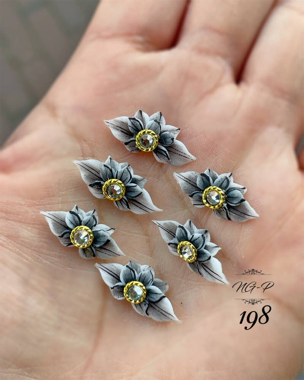 3D acryl handgemaakt bloemen 198 - per stuk