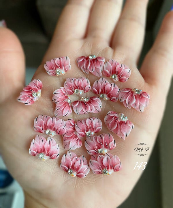 3D acryl handgemaakte bloemen 143 - per stuk
