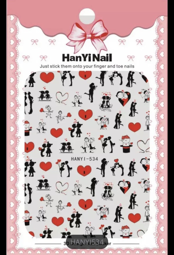 Nailart stickers love 003