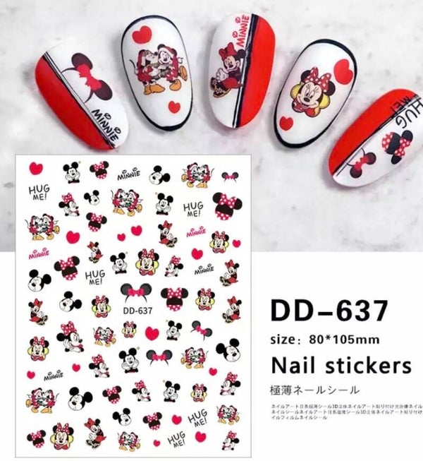 Nailart stickers Mickey Mini mouse 01