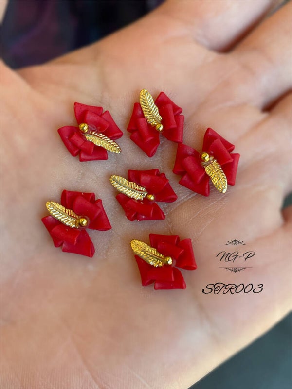 Kerstmis 3d acryl handgemaakte strikjes STR003