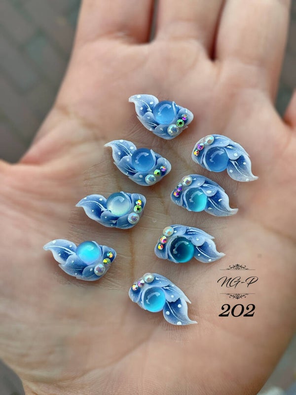 3d acryl handgemaakt bloemen 202 - per stuk