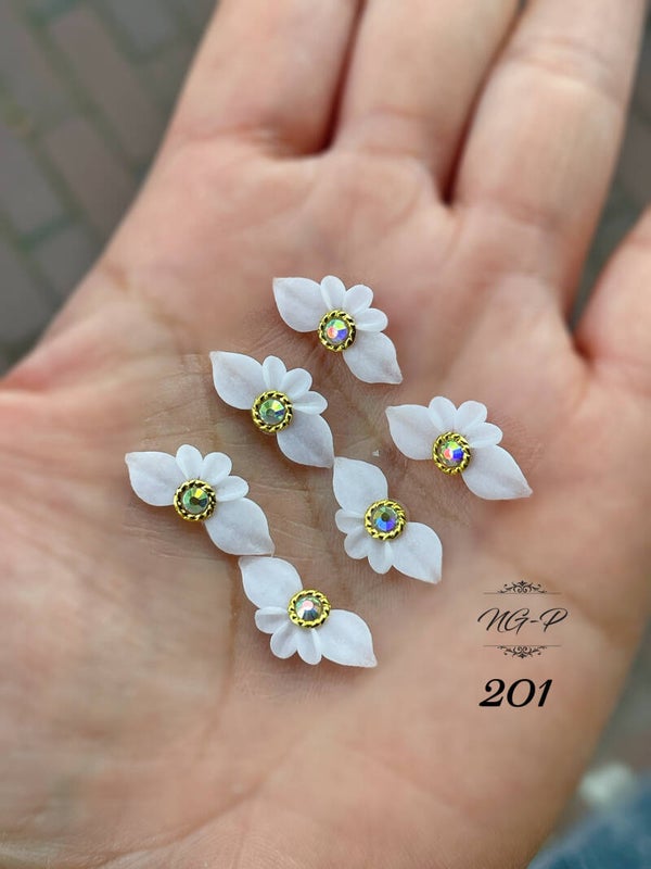 3D acryl handgemaakt bloemen 201 - per stuk