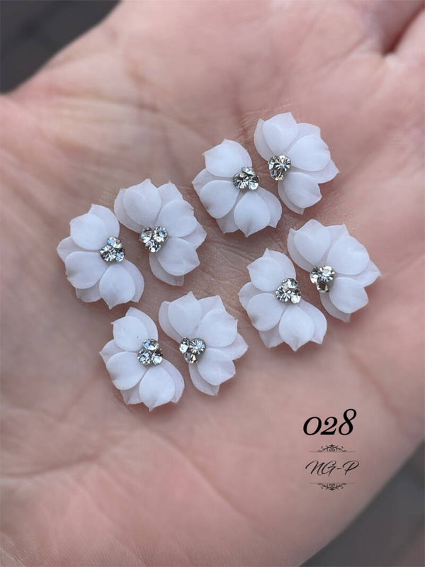 3D acryl handgemaakt bloemen 028 - per stuk