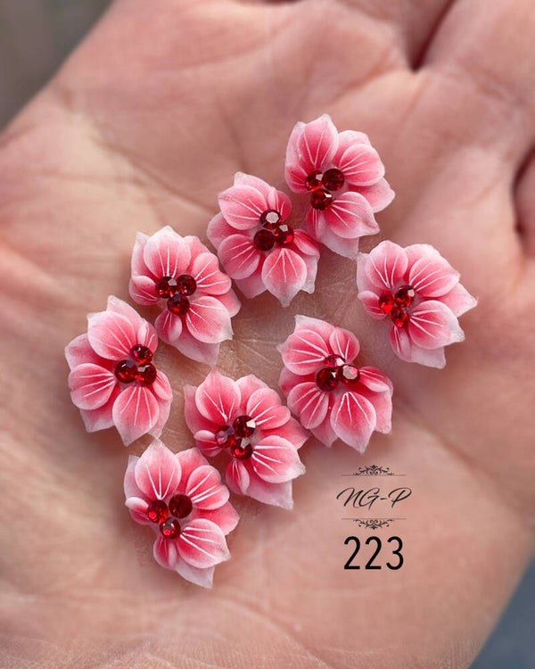 3d acryl handgemaakt bloemen 223 - per stuk