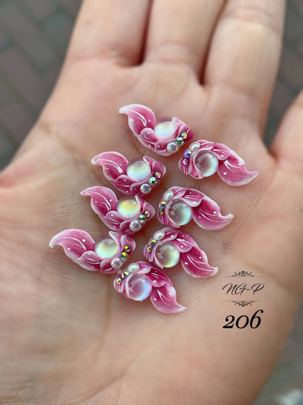 3d acryl handgemaakt bloemen 206 - per stuk