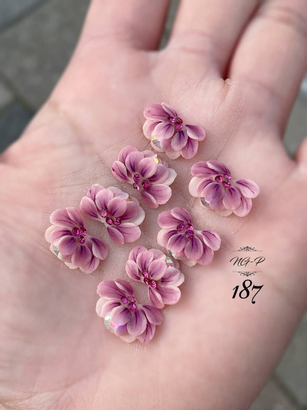 3D acryl handgemaakt bloemen 187 - per stuk