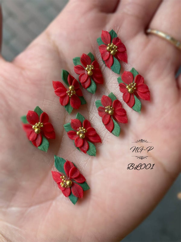 Kerstmis 3d acryl handgemaakte bloemen 001