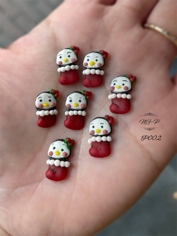 Kerstmis 3d acryl handgemaakte pinguin P002