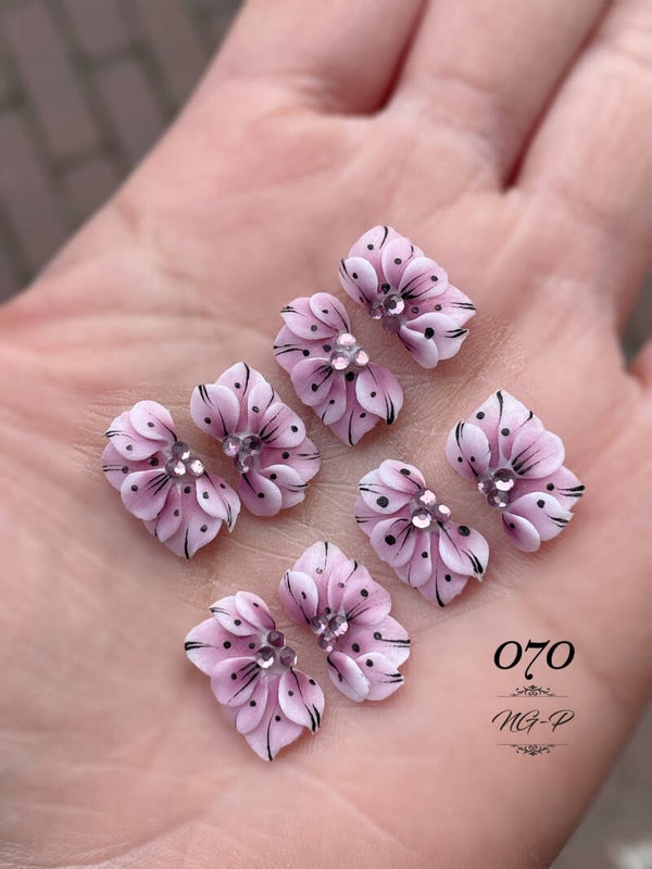 3D acryl handgemaakt bloemen 070 - per stuk