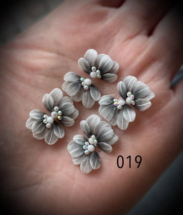 3D acryl handgemaakt bloemen 019 - per stuk