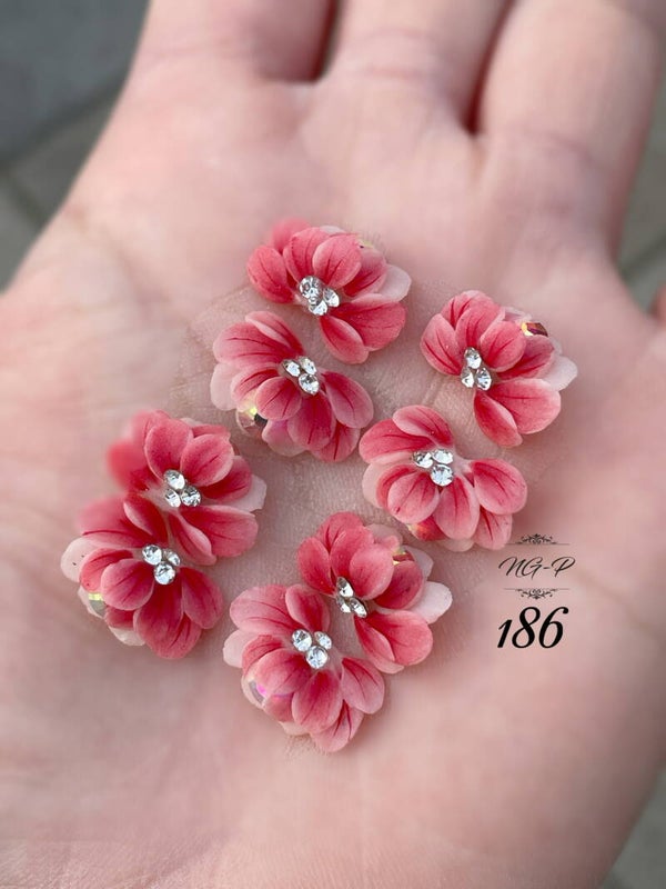 3D acryl handgemaakt bloemen 186 - per stuk