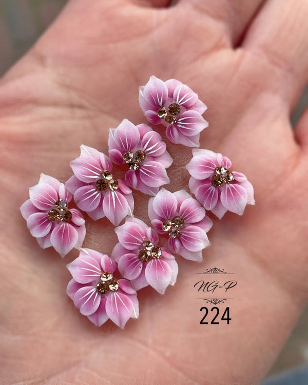 3d acryl handgemaakt bloemen 224 - per stuk