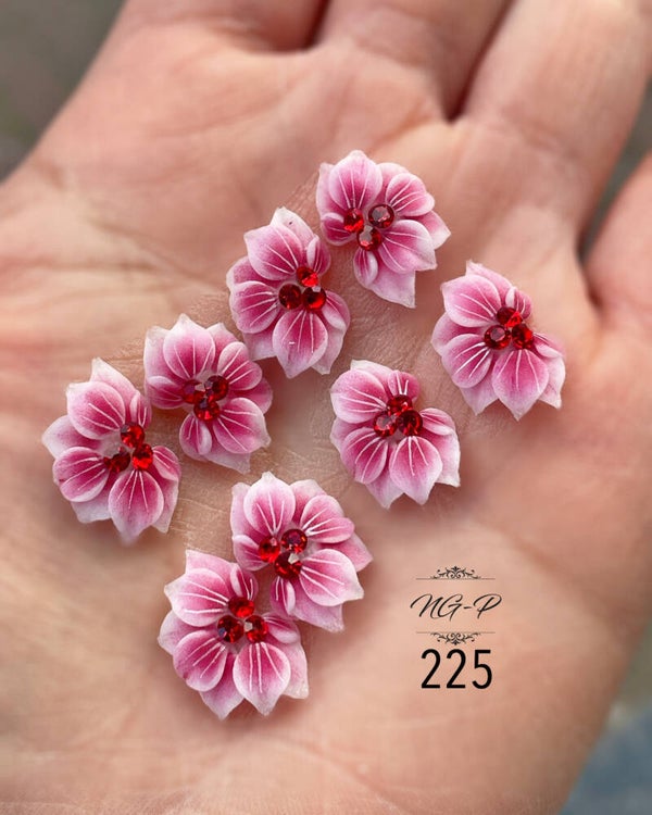3d acryl handgemaakt bloemen 225 - per stuk