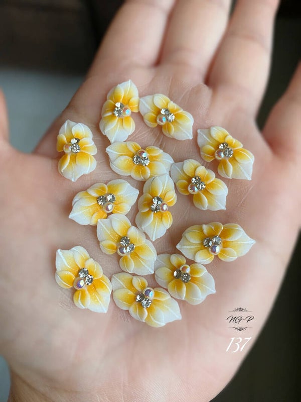 3D acryl handgemaakte bloemen 137 - per stuk