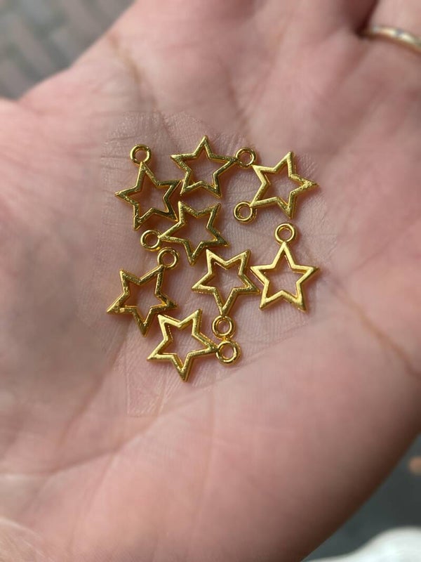 Nailart nagel piercing ster