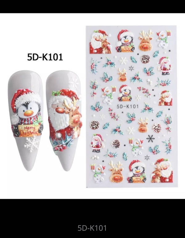 Kerst stickers 012 - 5D