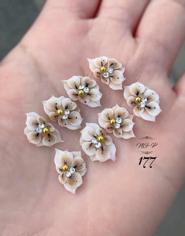 3D acryl handgemaakt bloemen 177  - per stuk