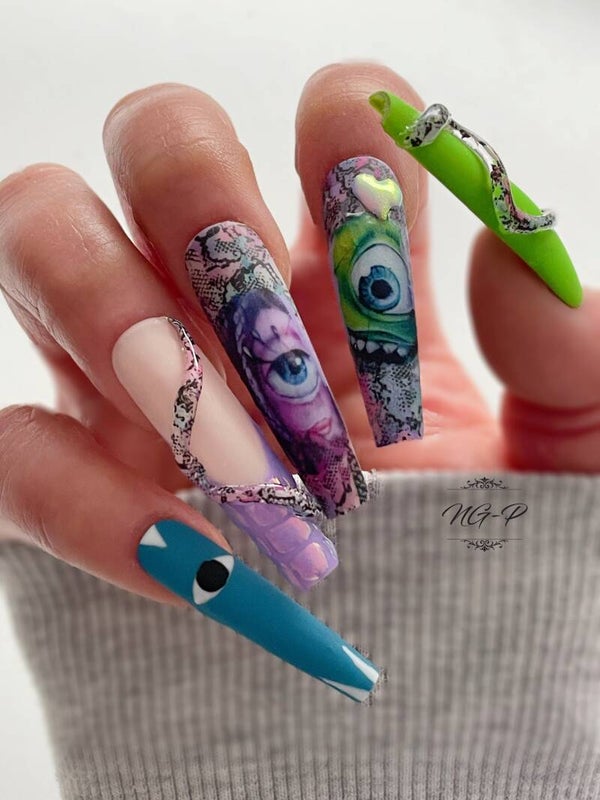 Nailart water decal stickers Monster Inc.002