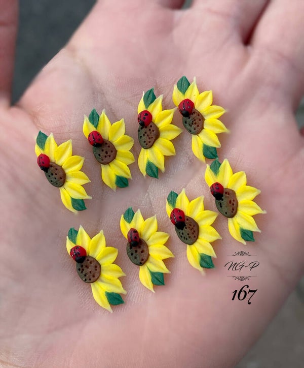 3D acryl handgemaakt bloemen 167 - per stuk