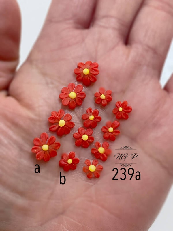 3d acryl handgemaakt bloemen 239a - per stuk