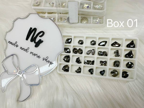 Combi Luxe rhinestones 5 boxes GRATIS GLUE-GEL 51,75