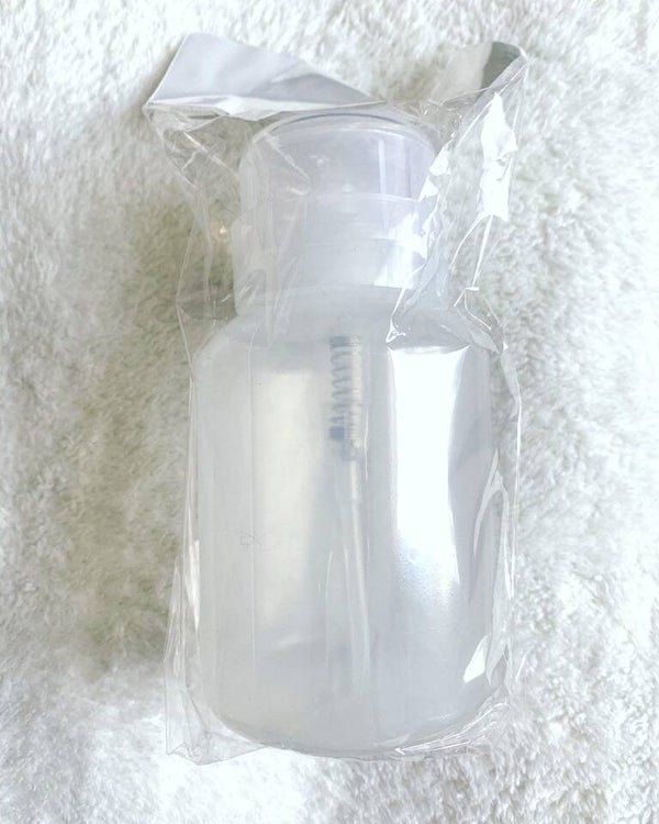 Lege pomp fles 225ml transparant