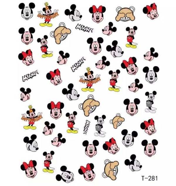Nailart stickers Mickey Mini mouse 04