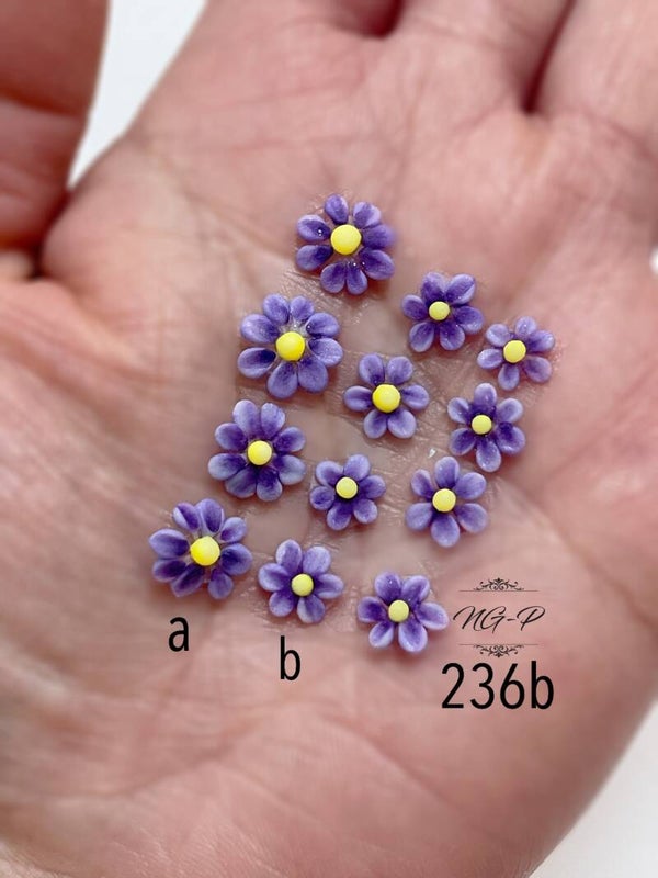 3d acryl handgemaakt bloemen 236ab set 12 stuks